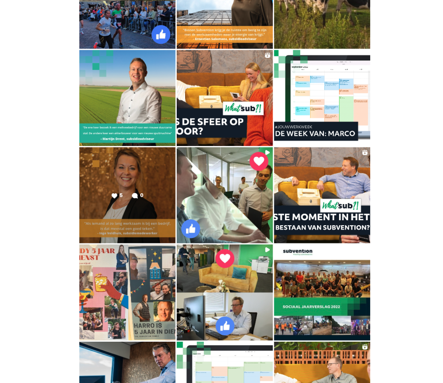 Instagram feed Subvention