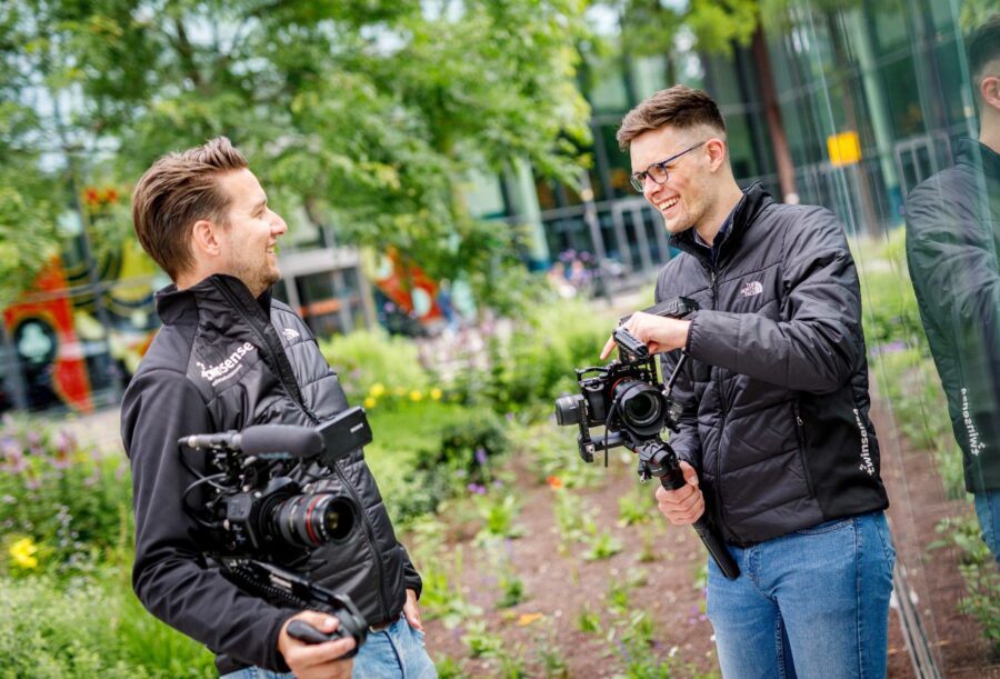Roy en Max met camera