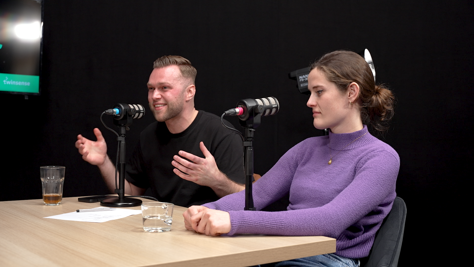 Podcast opnames Twinsense